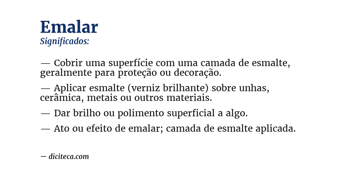 Significado de emalar