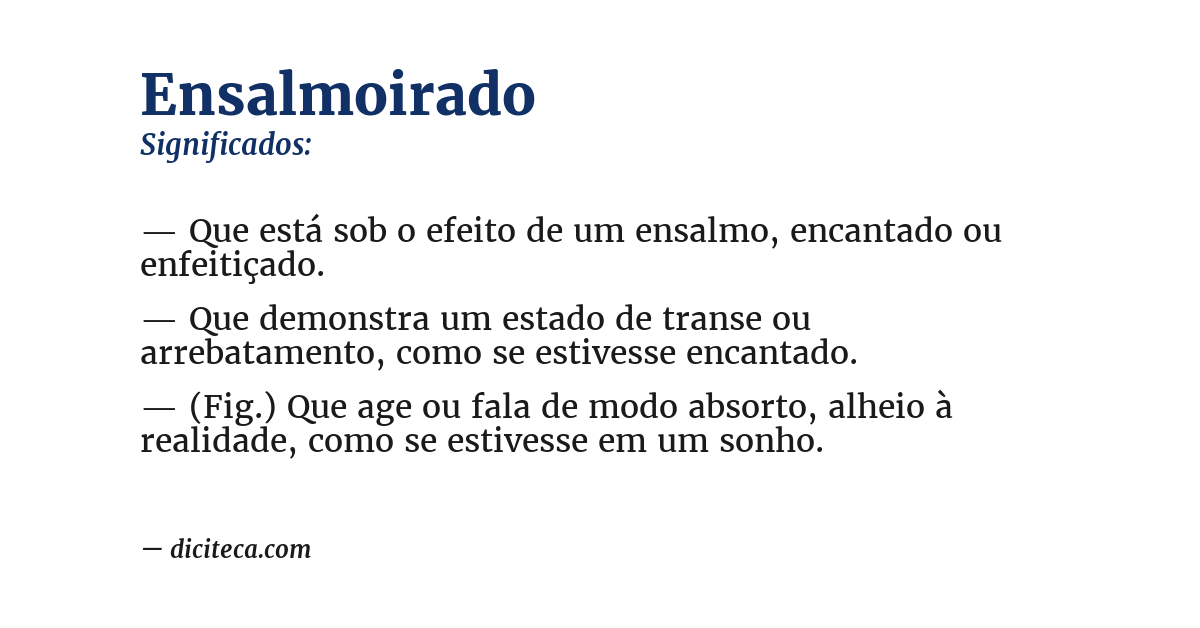 Significado de ensalmoirado