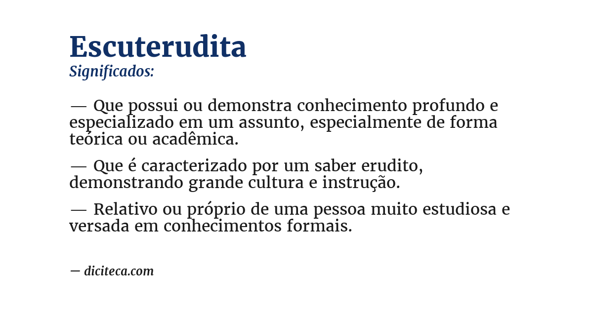 Significado de escuterudita