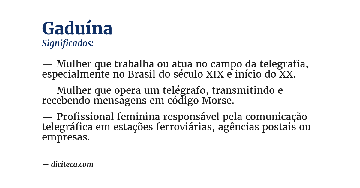 Significado de gaduína