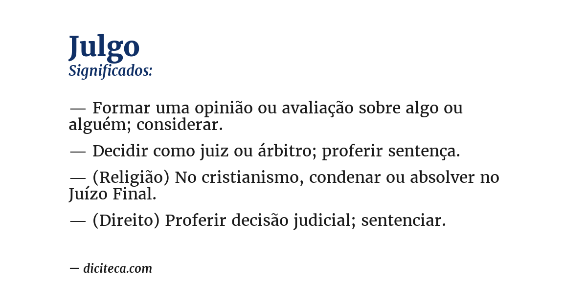 Significado de julgo