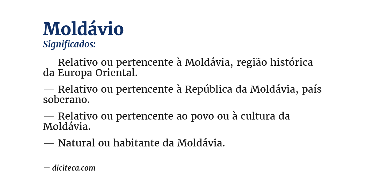 Significado de moldávio