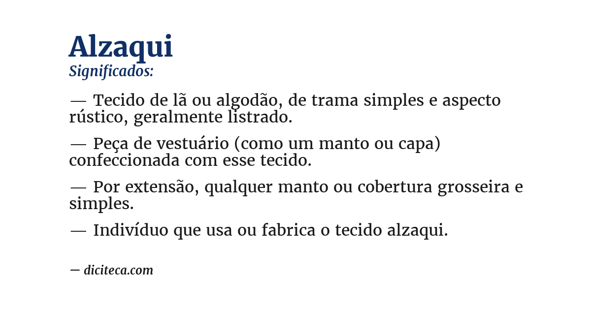 Significado de alzaqui