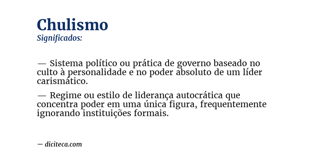 Significado de chulismo