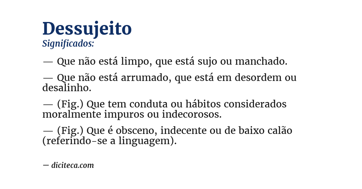 Significado de dessujeito