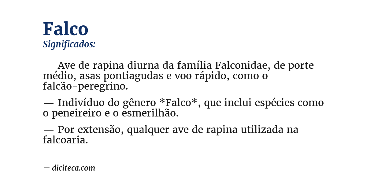Significado de falco