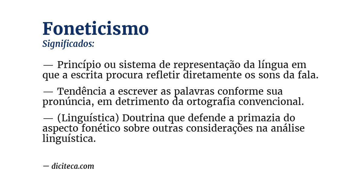 Significado de foneticismo