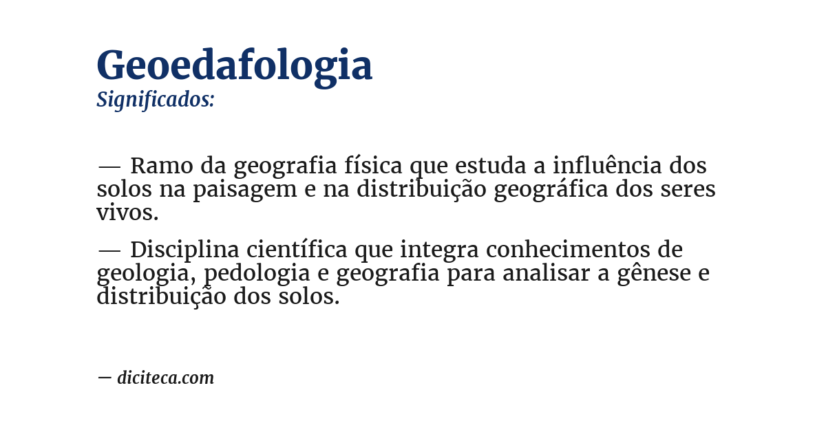 Significado de geoedafologia