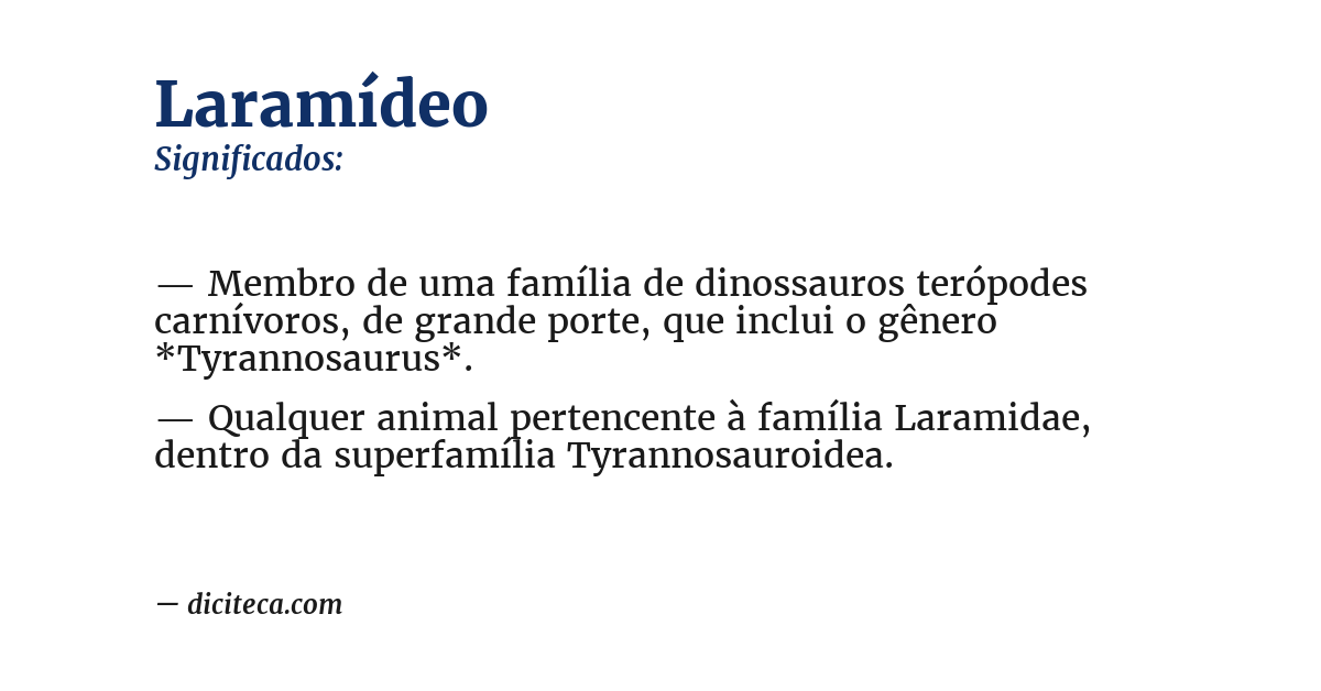 Significado de laramídeo