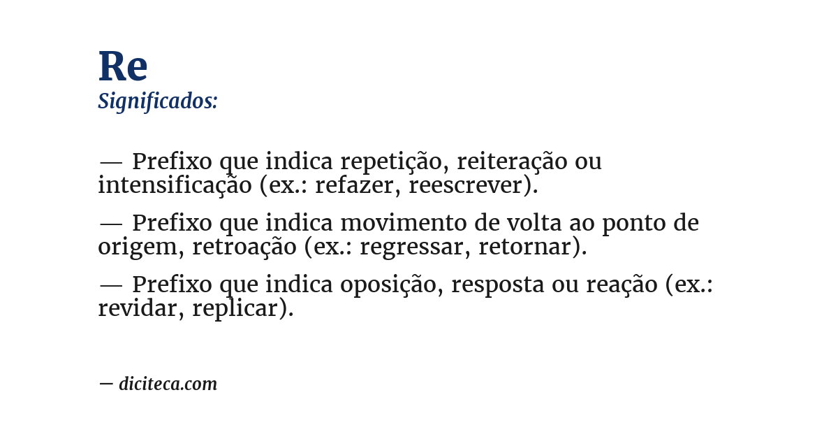 Significado de re