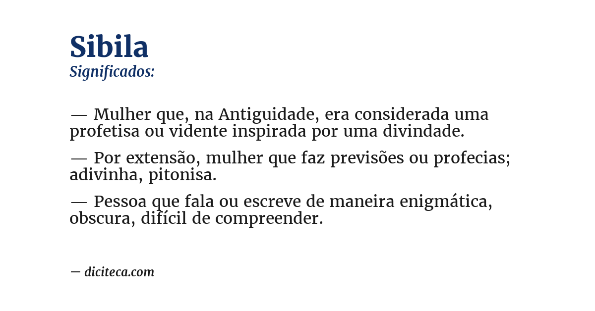 Significado de sibila