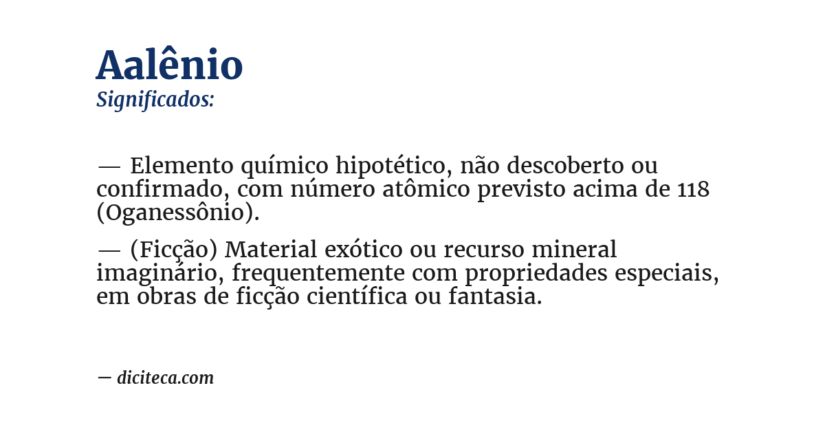 Significado de aalênio