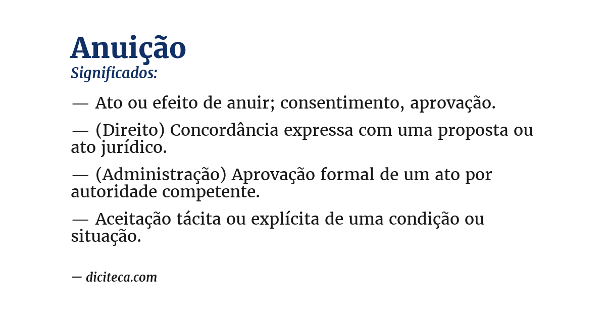 Significado de anuição