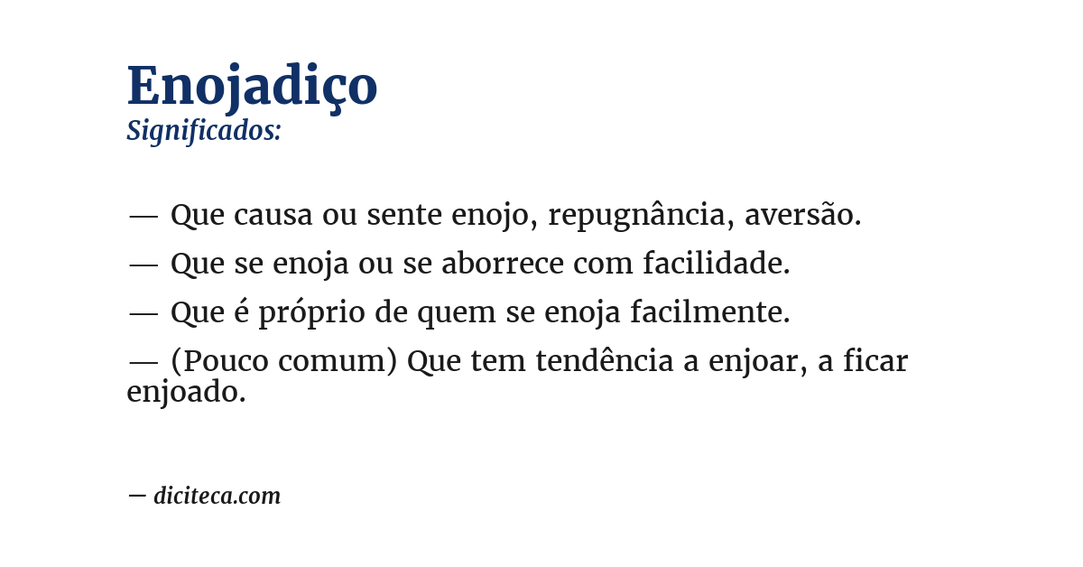 Significado de enojadiço