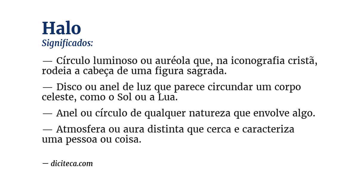Significado de halo