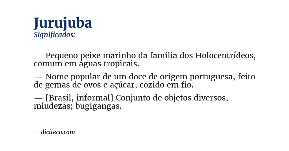 Significado de jurujuba