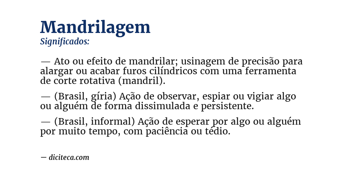 Significado de mandrilagem