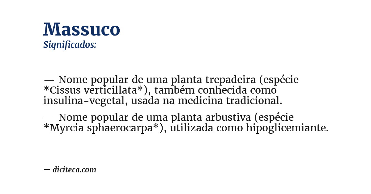 Significado de massuco