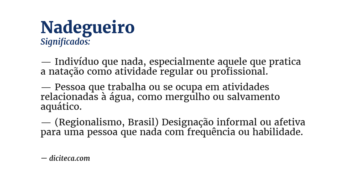 Significado de nadegueiro