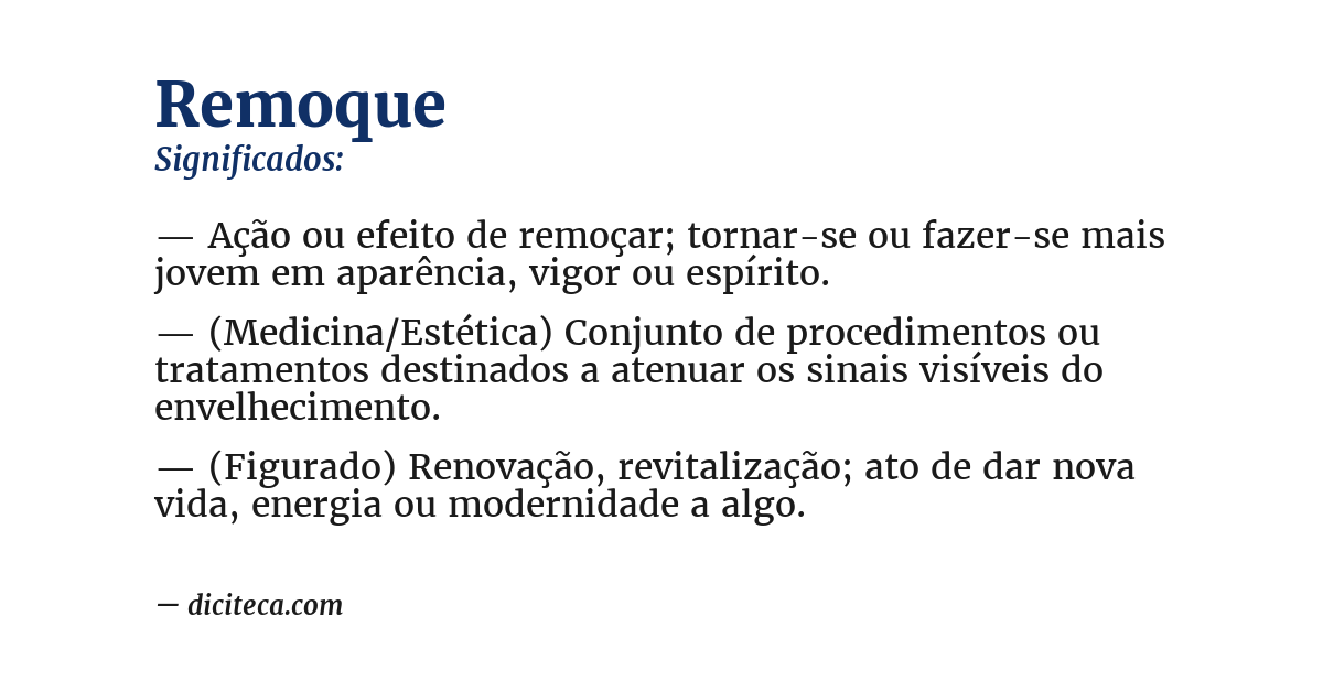 Significado de remoque