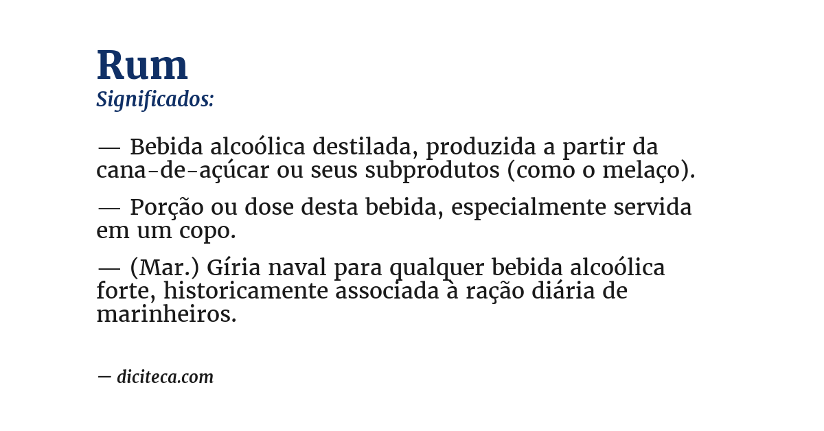 Significado de rum