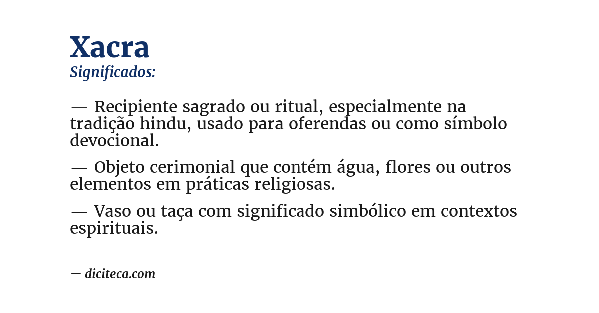 Significado de xacra
