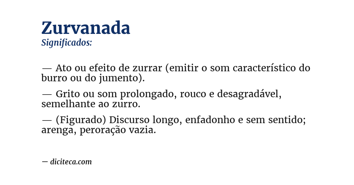 Significado de zurvanada