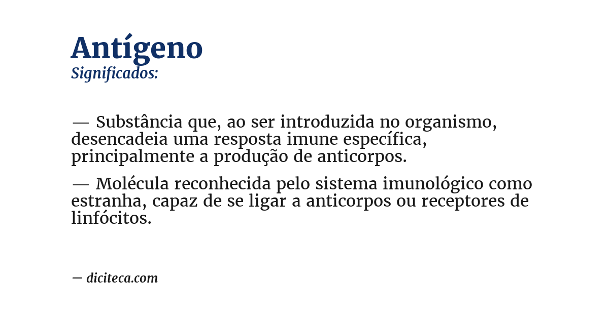 Significado de antígeno