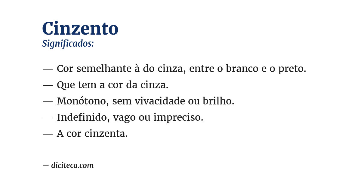 Significado de cinzento