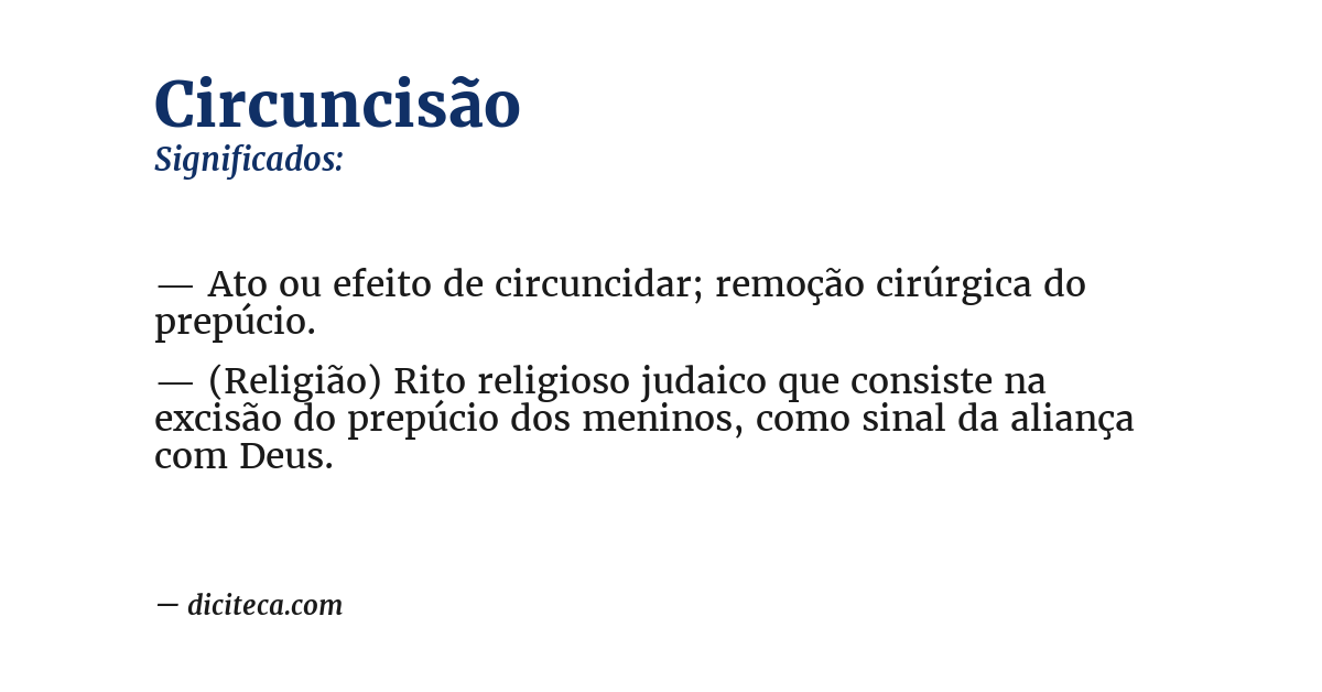 Significado de circuncisão