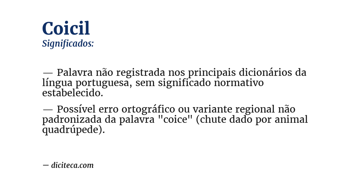 Significado de coicil