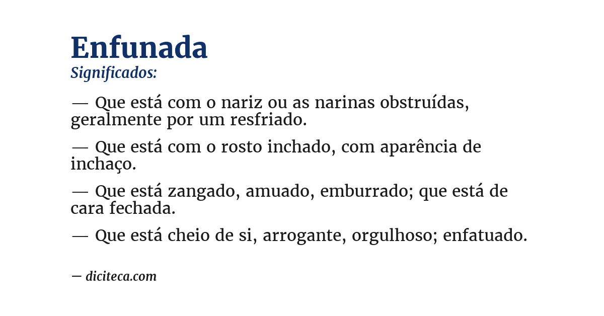 Significado de enfunada