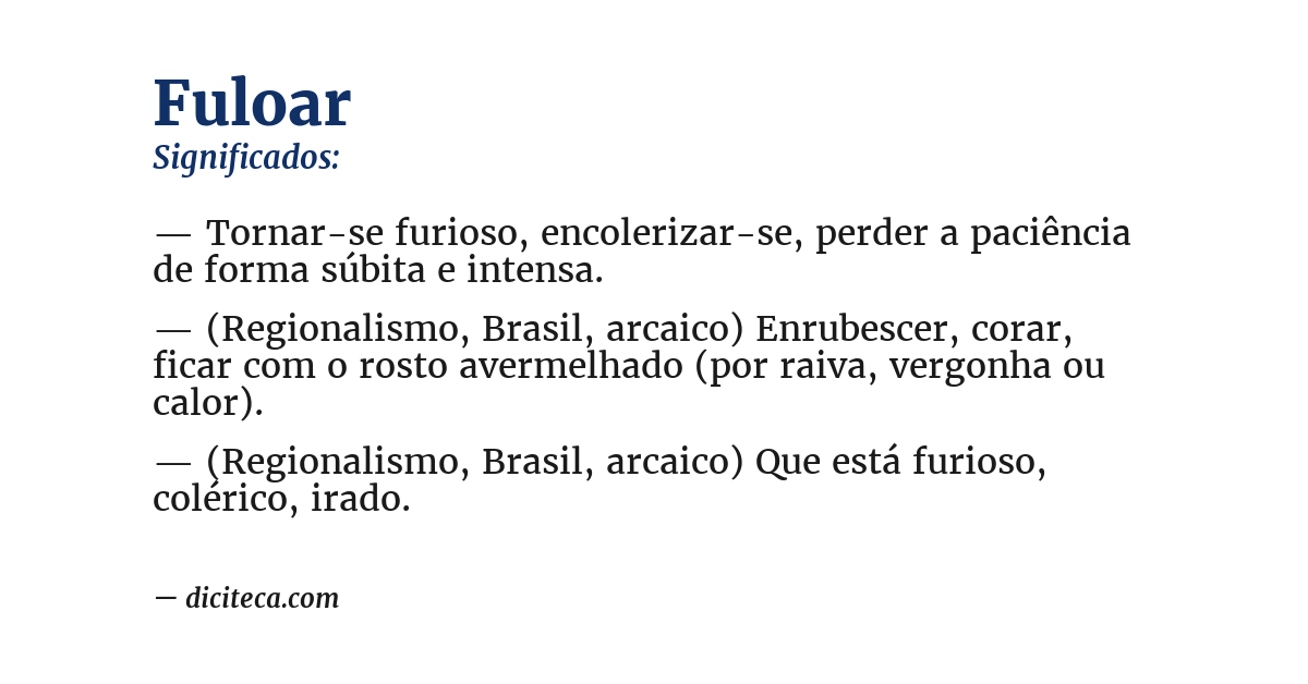 Significado de fuloar