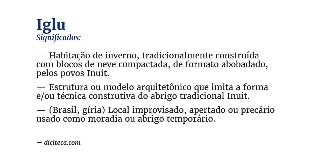 Significado de iglu