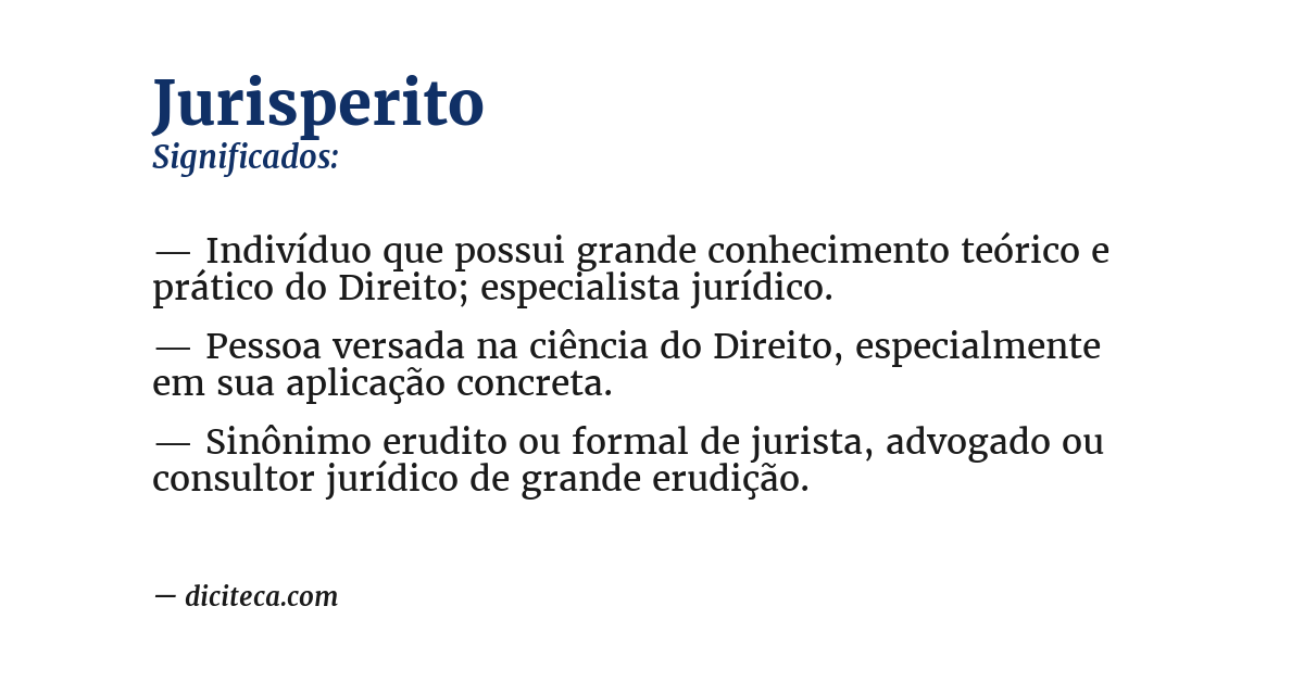 Significado de jurisperito