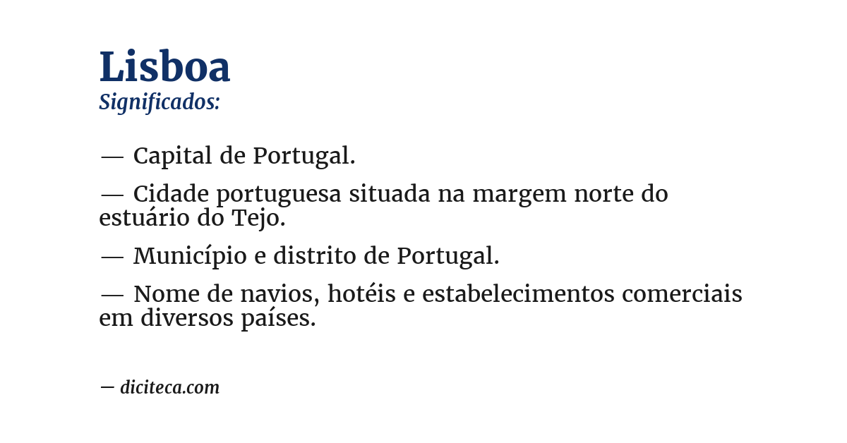 Significado de lisboa
