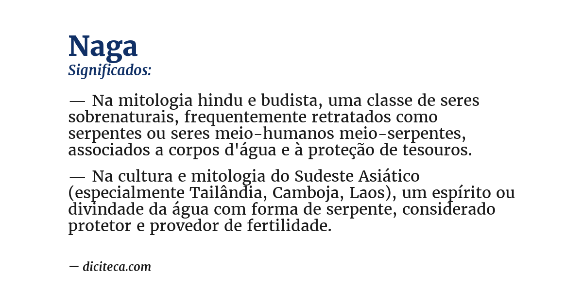 Significado de naga