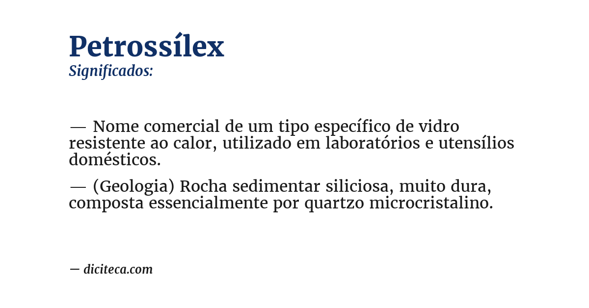 Significado de petrossílex