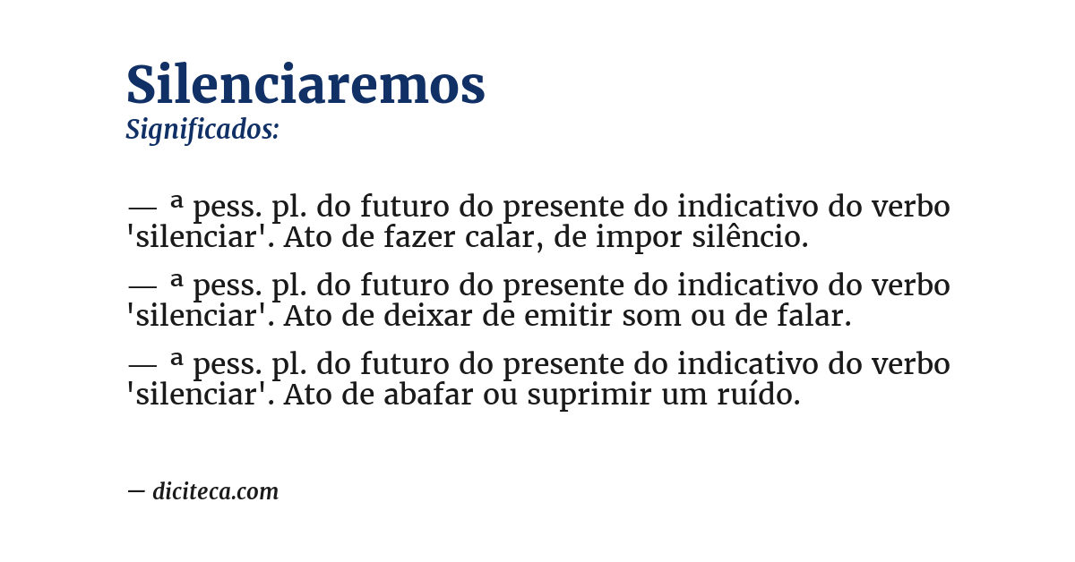 Significado de silenciaremos