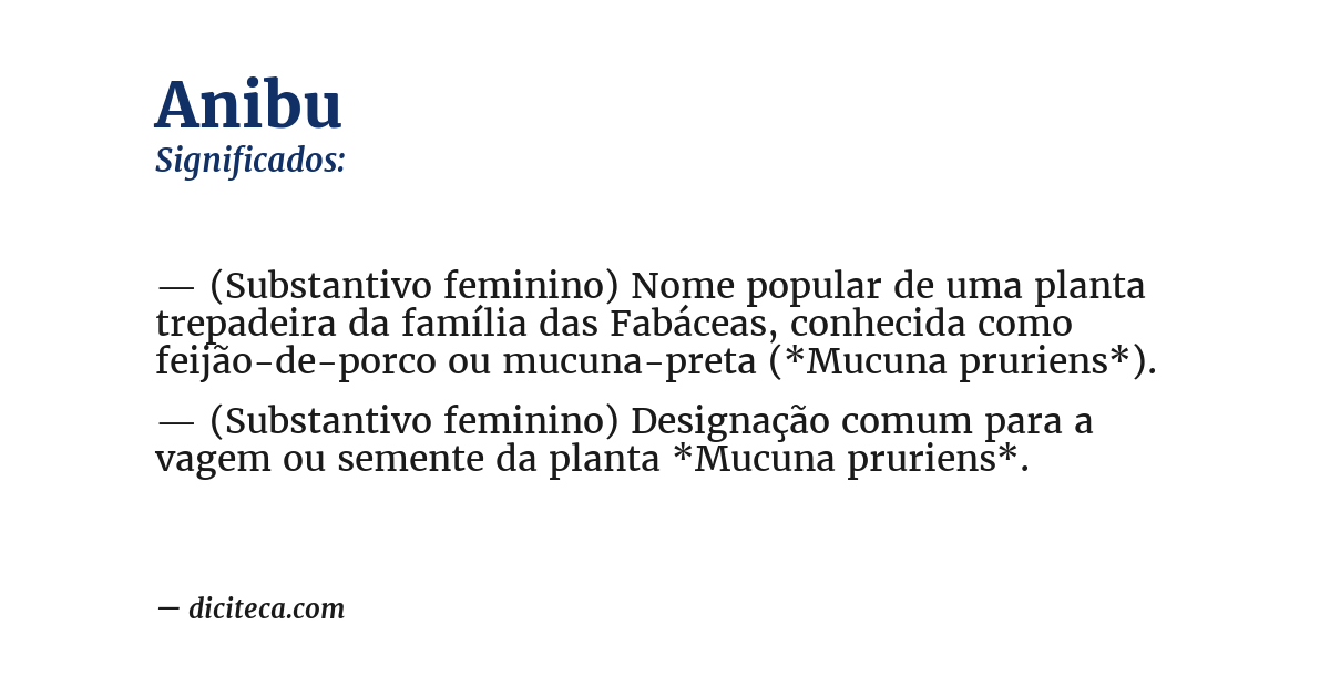 Significado de anibu