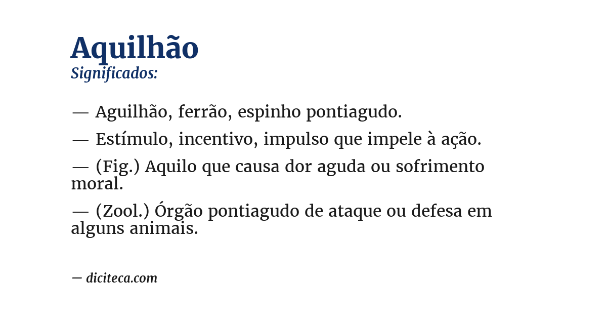 Significado de aquilhão