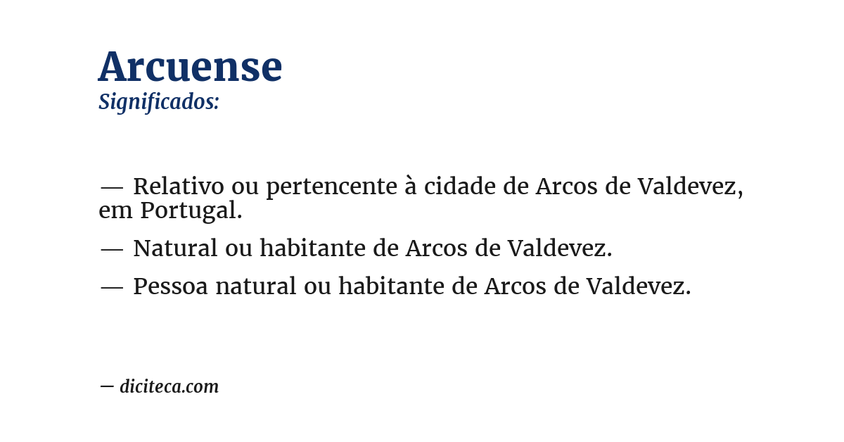 Significado de arcuense