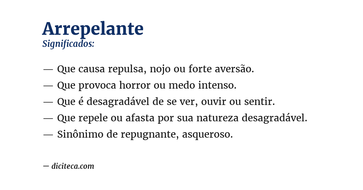 Significado de arrepelante