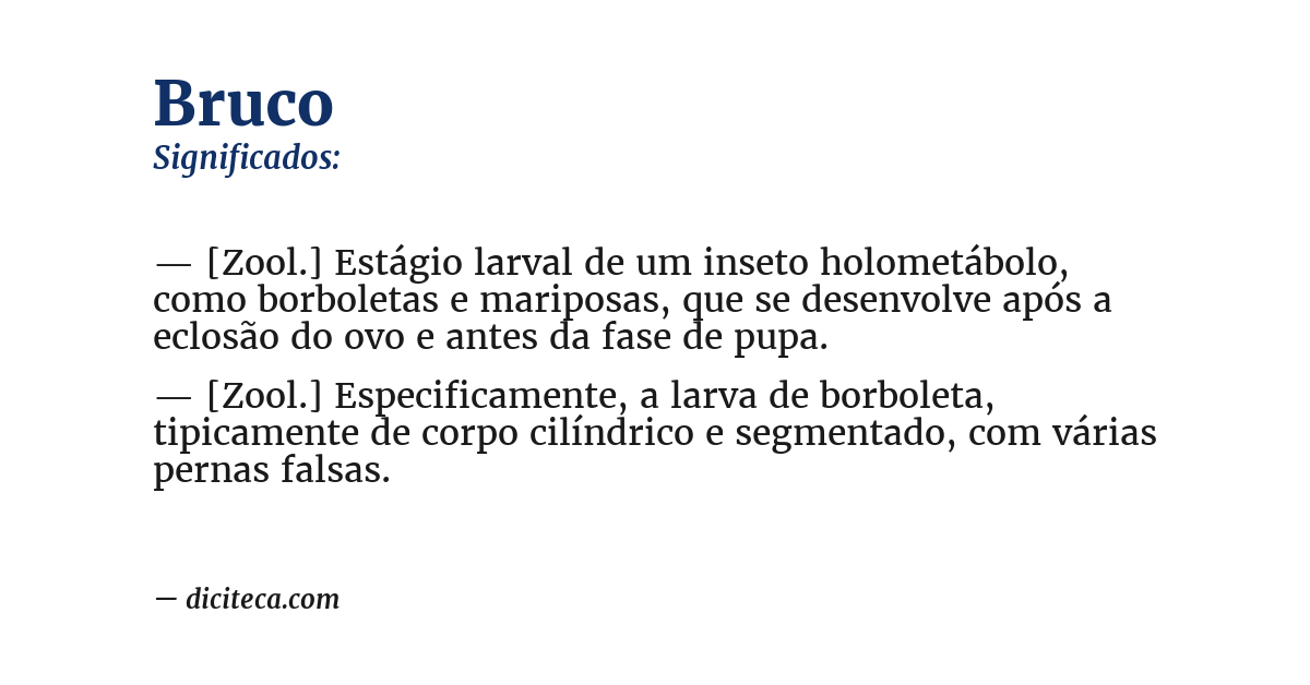 Significado de bruco