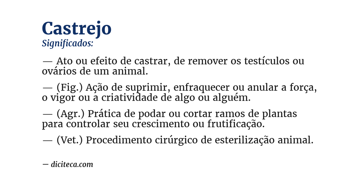 Significado de castrejo