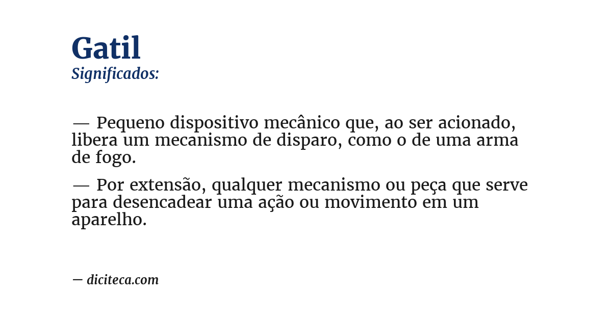 Significado de gatil