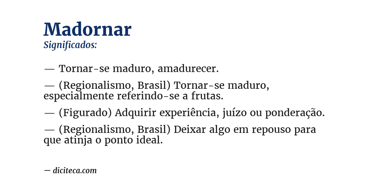 Significado de madornar
