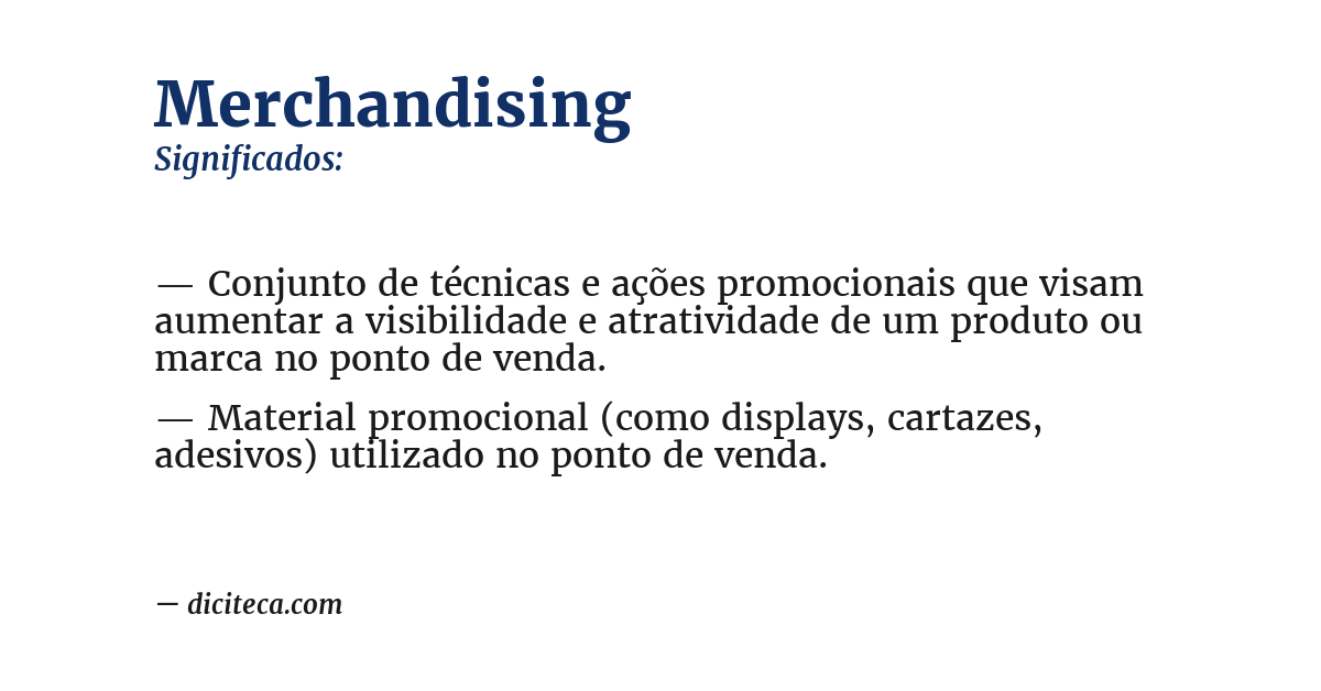 Significado de merchandising