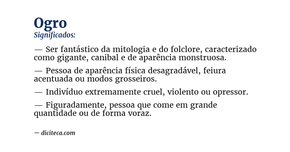 Significado de ogro