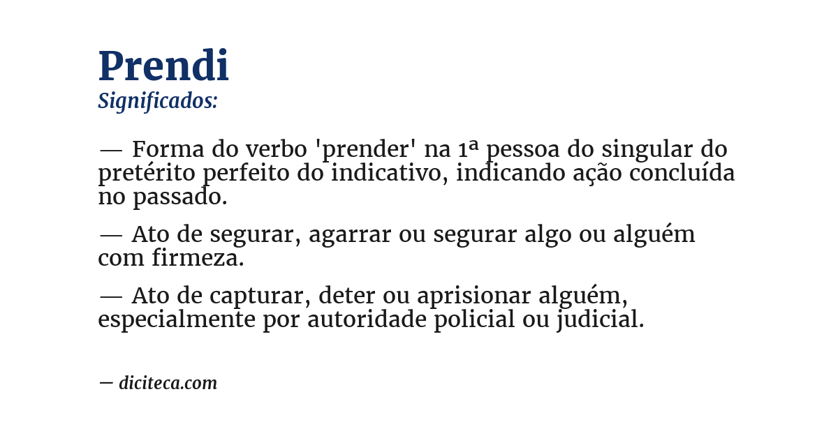 Significado de prendi